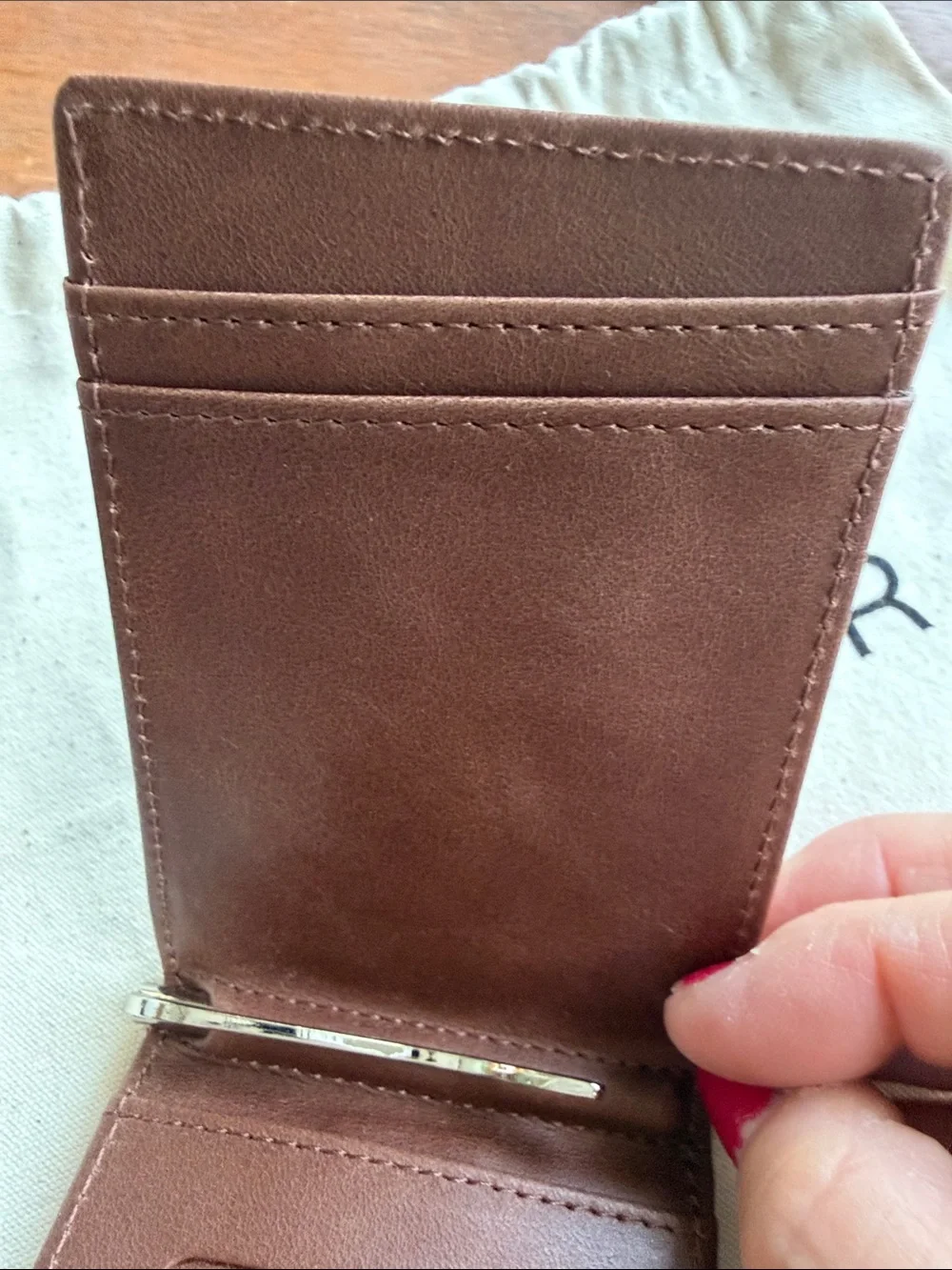 UFC x ANDAR Brown Leather Card Wallet